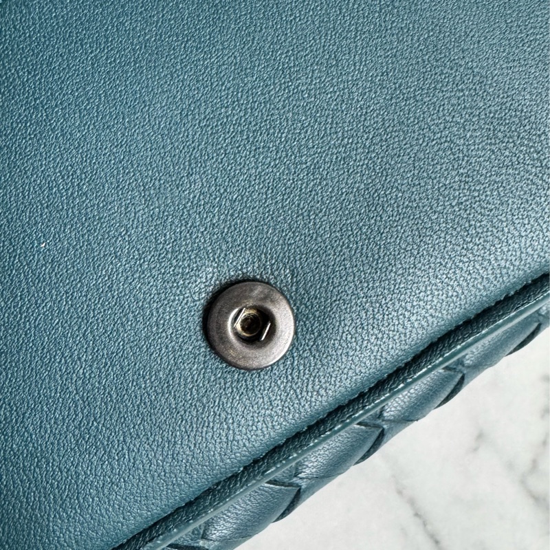 BV藍綠色雙曾釦式短夾 超好用🫶🫶-31