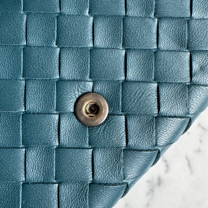 BV藍綠色雙曾釦式短夾 超好用🫶🫶-35