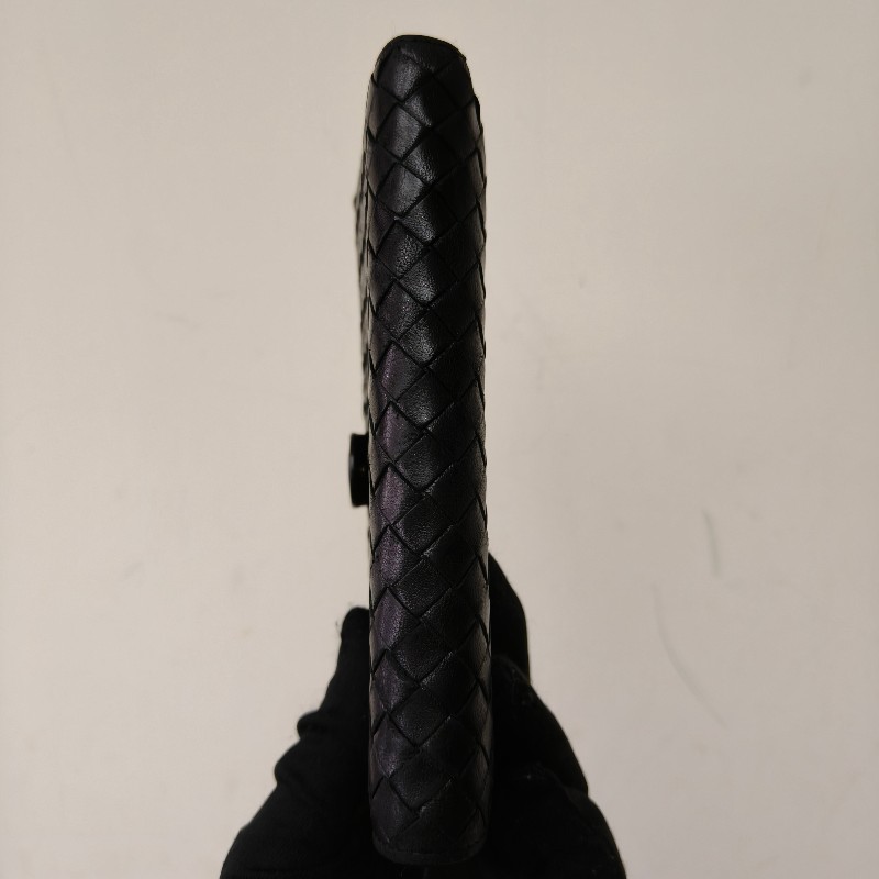 【🐴馬上下單最優惠】🧧限時降價至2/11（原$9800）㊣✨ Bottega Veneta ✨寶緹嘉（附盒子） BV 黑色 羊皮 經典 編織 釘釦 長夾 皮夾 錢包/二手皮夾/二手精品/保證正品🌳二手樹屋🌳-6