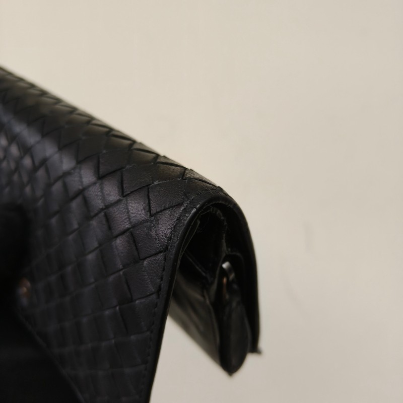 【🐴馬上下單最優惠】🧧限時降價至2/11（原$9800）㊣✨ Bottega Veneta ✨寶緹嘉（附盒子） BV 黑色 羊皮 經典 編織 釘釦 長夾 皮夾 錢包/二手皮夾/二手精品/保證正品🌳二手樹屋🌳-13