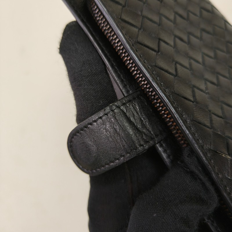 【🐴馬上下單最優惠】🧧限時降價至2/11（原$9800）㊣✨ Bottega Veneta ✨寶緹嘉（附盒子） BV 黑色 羊皮 經典 編織 釘釦 長夾 皮夾 錢包/二手皮夾/二手精品/保證正品🌳二手樹屋🌳-14