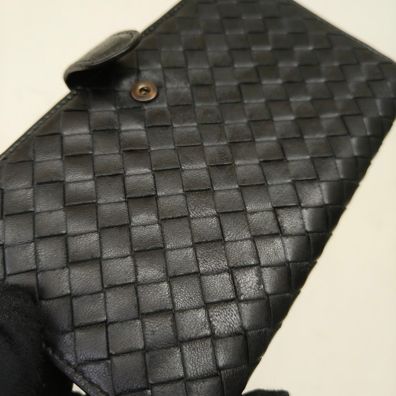 【🐴馬上下單最優惠】🧧限時降價至2/11（原$9800）㊣✨ Bottega Veneta ✨寶緹嘉（附盒子） BV 黑色 羊皮 經典 編織 釘釦 長夾 皮夾 錢包/二手皮夾/二手精品/保證正品🌳二手樹屋🌳-20