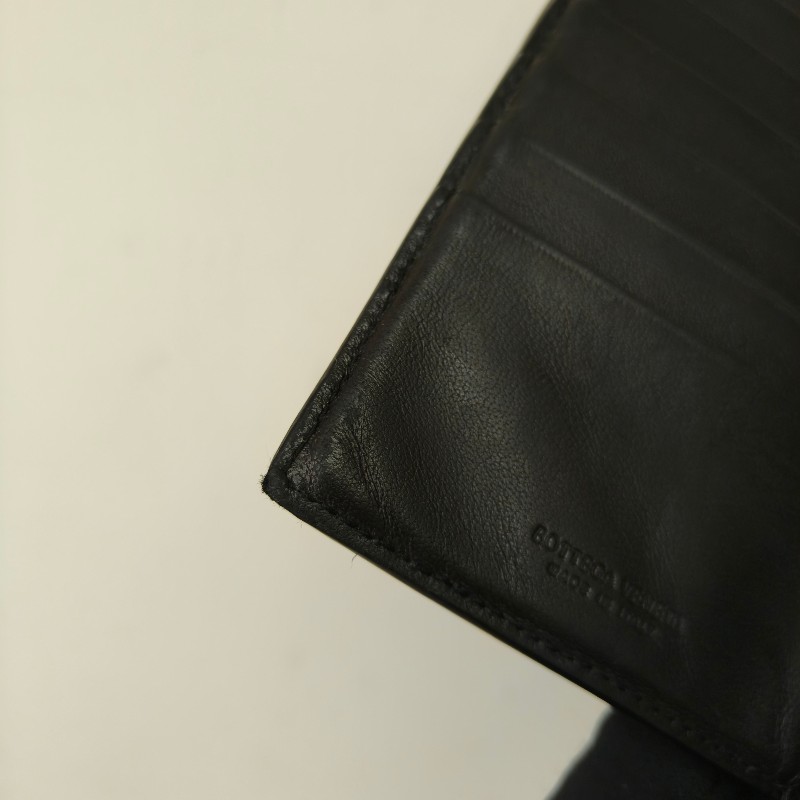 【🐴馬上下單最優惠】🧧限時降價至2/11（原$9800）㊣✨ Bottega Veneta ✨寶緹嘉（附盒子） BV 黑色 羊皮 經典 編織 釘釦 長夾 皮夾 錢包/二手皮夾/二手精品/保證正品🌳二手樹屋🌳-33