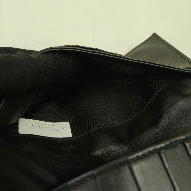 【🐴馬上下單最優惠】🧧限時降價至2/11（原$9800）㊣✨ Bottega Veneta ✨寶緹嘉（附盒子） BV 黑色 羊皮 經典 編織 釘釦 長夾 皮夾 錢包/二手皮夾/二手精品/保證正品🌳二手樹屋🌳-36