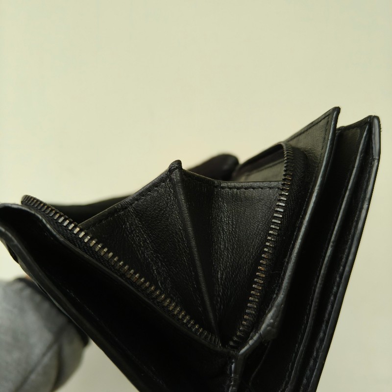 【🐴馬上下單最優惠】🧧限時降價至2/11（原$9800）㊣✨ Bottega Veneta ✨寶緹嘉（附盒子） BV 黑色 羊皮 經典 編織 釘釦 長夾 皮夾 錢包/二手皮夾/二手精品/保證正品🌳二手樹屋🌳-50