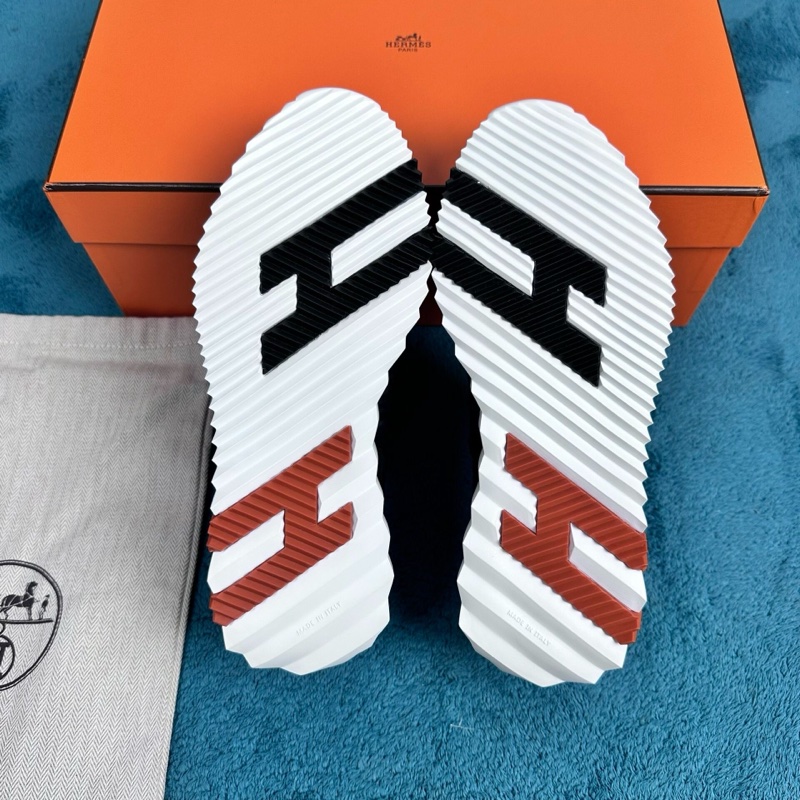 愛馬仕 bouncing 皮革低幫休閒鞋 黑色 36碼-4