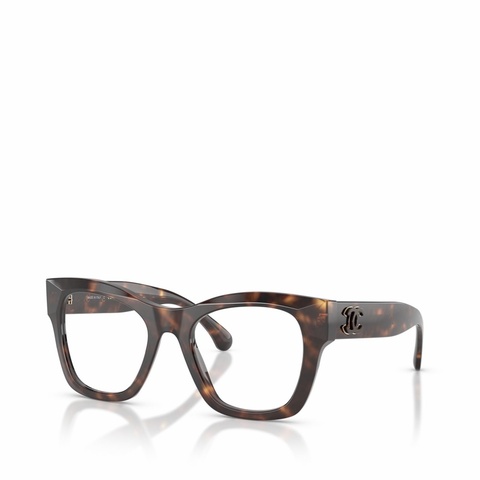 Chanel 女士 全框平光鏡50 52碼橋寬: 2.0cm; 鏡腿長: 14cm起