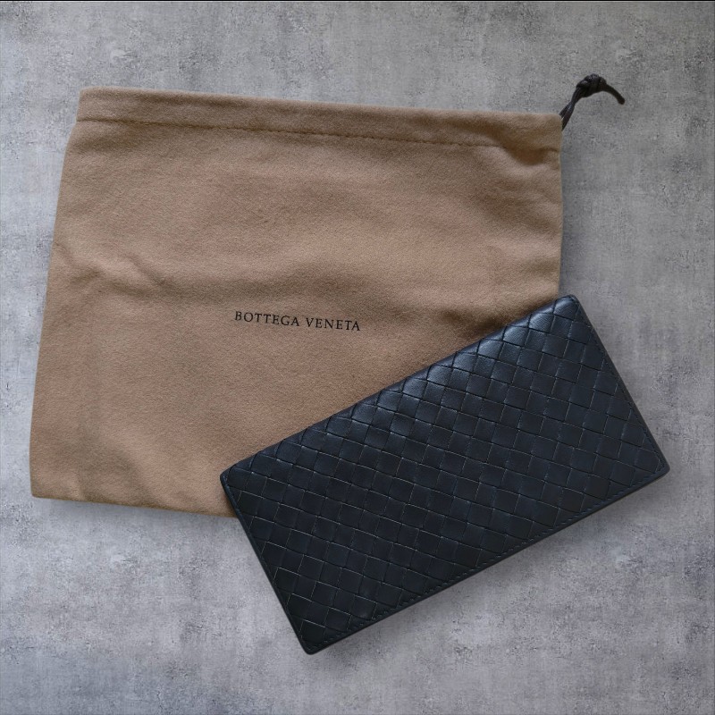 【🐴馬上下單最優惠】🧧限時降價至2/11（原$9800）【8成新】㊣✨ Bottega Veneta ✨寶緹嘉（附防塵袋） BV 鐵灰色 羊皮 經典 編織 薄款 長夾 皮夾 錢包/二手皮夾/二手精品/保證正品🌳二手樹屋🌳-1