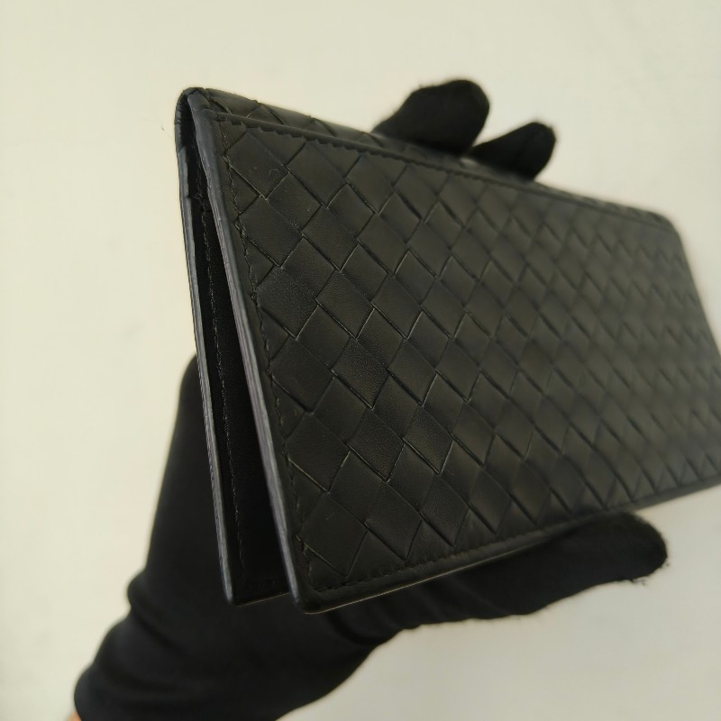 【🐴馬上下單最優惠】🧧限時降價至2/11（原$9800）【8成新】㊣✨ Bottega Veneta ✨寶緹嘉（附防塵袋） BV 鐵灰色 羊皮 經典 編織 薄款 長夾 皮夾 錢包/二手皮夾/二手精品/保證正品🌳二手樹屋🌳-18
