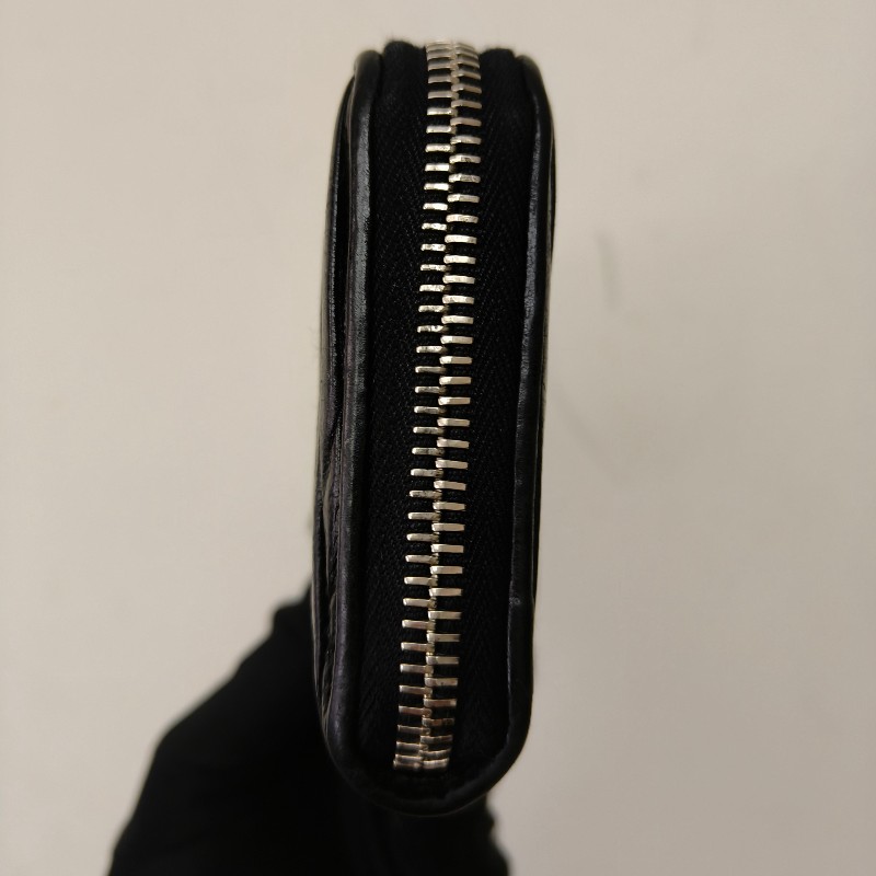 【🐴馬上下單最優惠】🧧限時降價至2/11（原$8800）㊣✨MIU MIU✨繆繆（附盒子）黑色 皺摺 羊皮 經典 L型 拉鍊 長夾 皮夾 錢包/二手皮夾/二手精品/保證正品🌳二手樹屋🌳-3