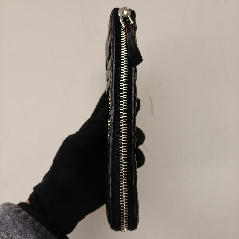 【🐴馬上下單最優惠】🧧限時降價至2/11（原$8800）㊣✨MIU MIU✨繆繆（附盒子）黑色 皺摺 羊皮 經典 L型 拉鍊 長夾 皮夾 錢包/二手皮夾/二手精品/保證正品🌳二手樹屋🌳-6