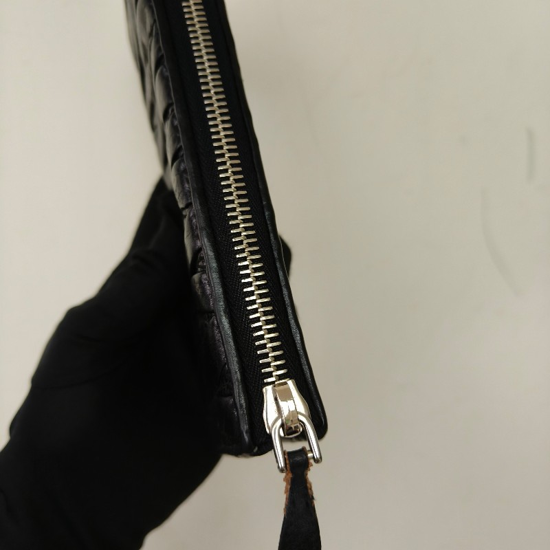 【🐴馬上下單最優惠】🧧限時降價至2/11（原$8800）㊣✨MIU MIU✨繆繆（附盒子）黑色 皺摺 羊皮 經典 L型 拉鍊 長夾 皮夾 錢包/二手皮夾/二手精品/保證正品🌳二手樹屋🌳-23