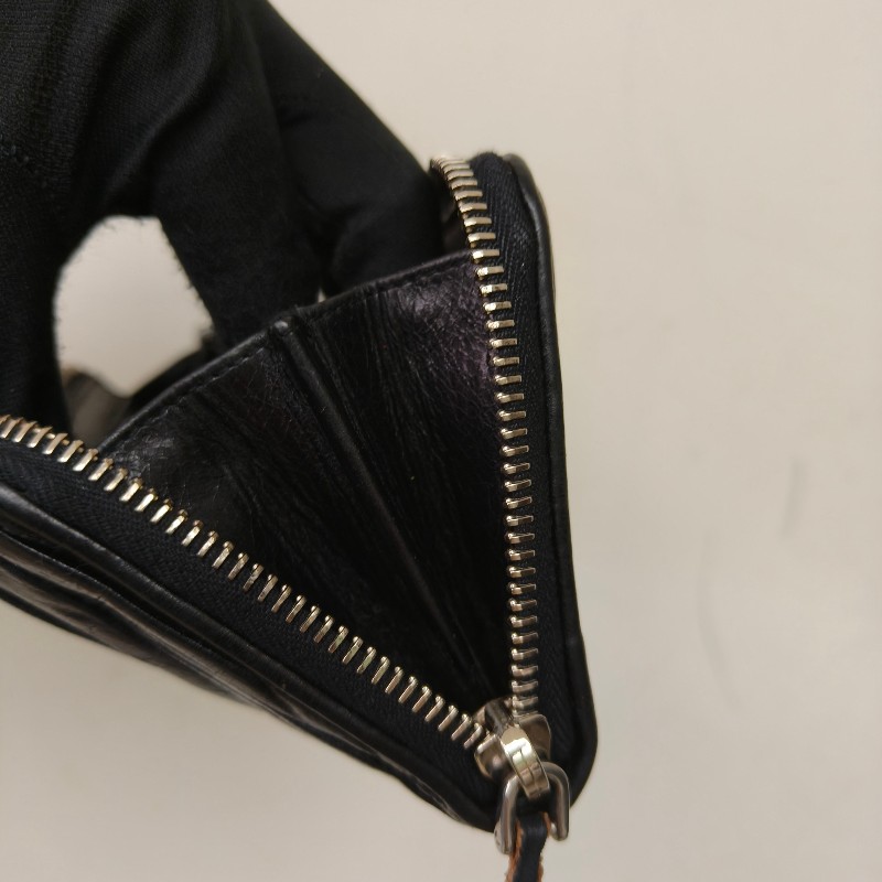 【🐴馬上下單最優惠】🧧限時降價至2/11（原$8800）㊣✨MIU MIU✨繆繆（附盒子）黑色 皺摺 羊皮 經典 L型 拉鍊 長夾 皮夾 錢包/二手皮夾/二手精品/保證正品🌳二手樹屋🌳-25