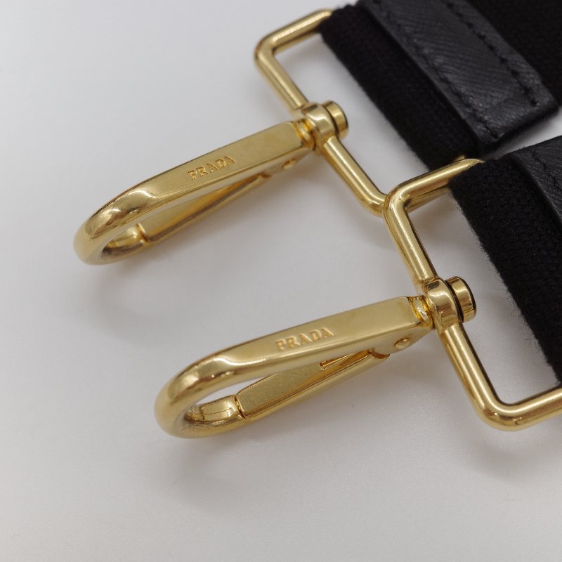 Prada 普拉達 Canapa 機器人 徽章款 丹寧藍帆布 托特包 手提包 斜挎包-14