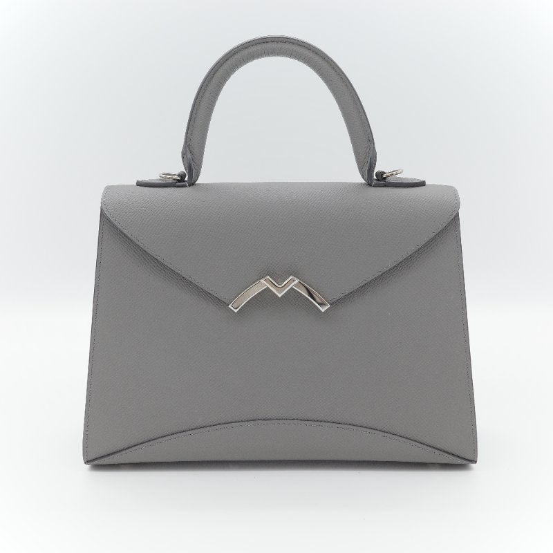 Moynat 摩奈 Gabrielle PM 灰色 小牛皮 單肩包 手提包 ｜專櫃 137,000-1