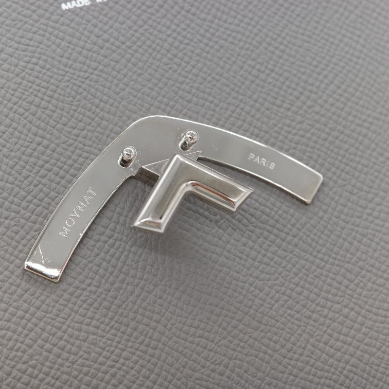 Moynat 摩奈 Gabrielle PM 灰色 小牛皮 單肩包 手提包 ｜專櫃 137,000-12