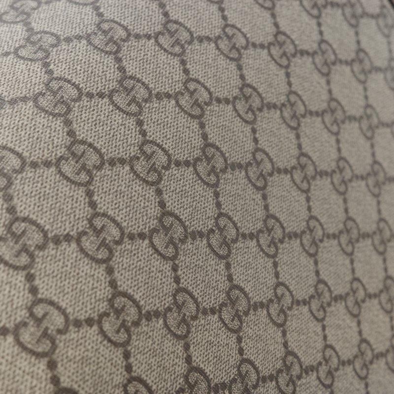 Gucci古馳 Horsebit 1955 GG Supreme 米色 烏木色 帆布 肩背包-18