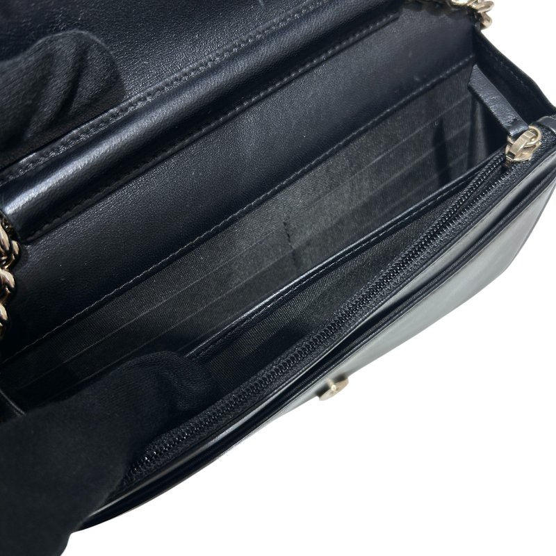 CHANEL 香奈兒 BOY 翻蓋包 鍊帶肩背包 羊皮 黑色 金扣-12