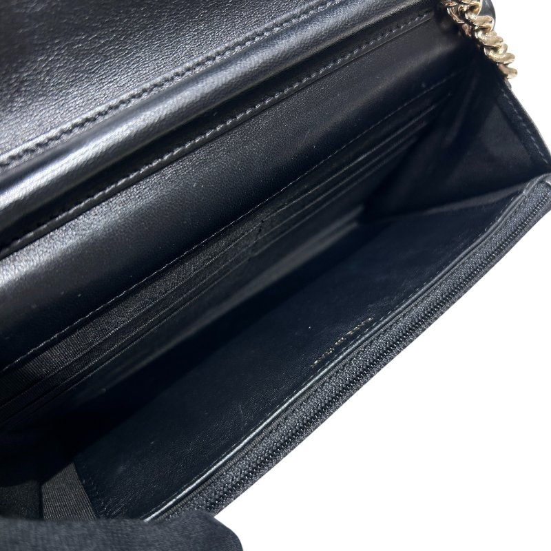 CHANEL 香奈兒 BOY 翻蓋包 鍊帶肩背包 羊皮 黑色 金扣-14