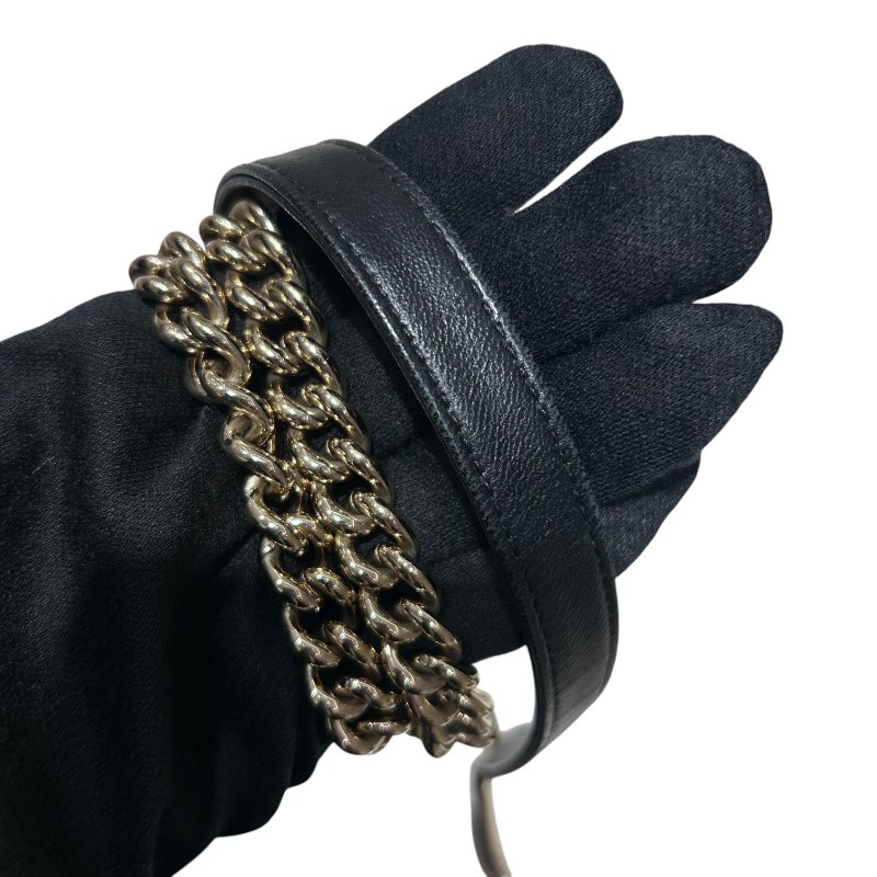 CHANEL 香奈兒 BOY 翻蓋包 鍊帶肩背包 羊皮 黑色 金扣-17