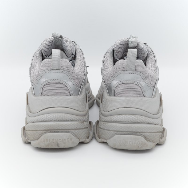 Balenciaga 巴黎世家 Triple S 銀色金屬色 復古老爹鞋 休閒鞋 EU38-4