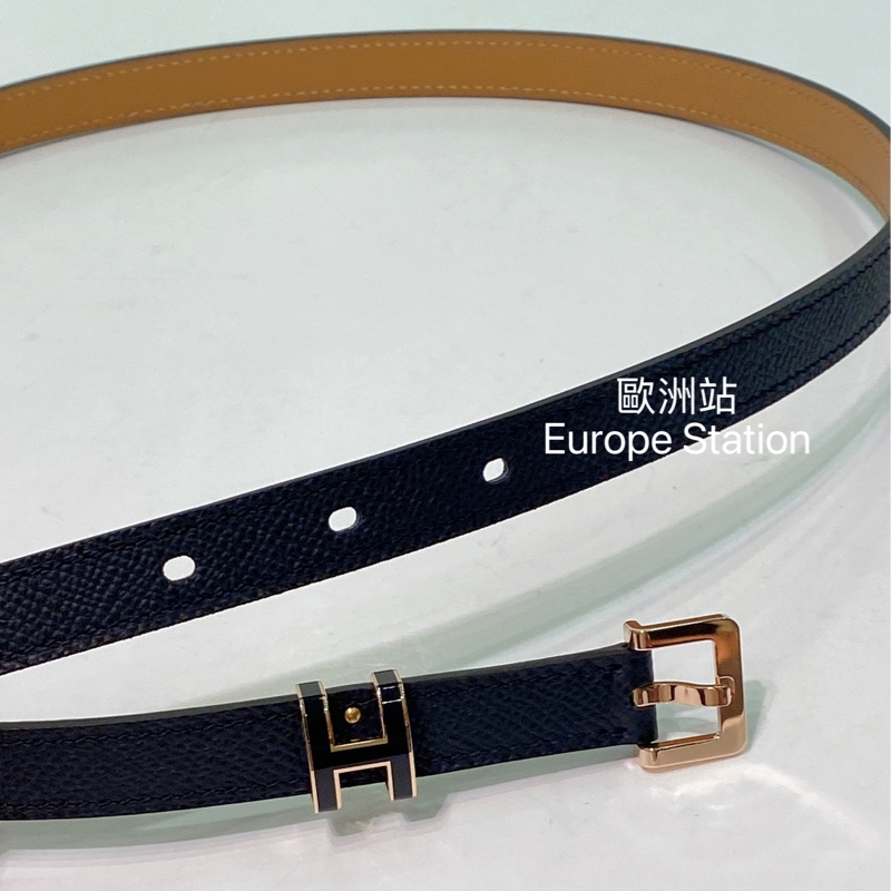 Hermès POP H 黑色皮帶-1