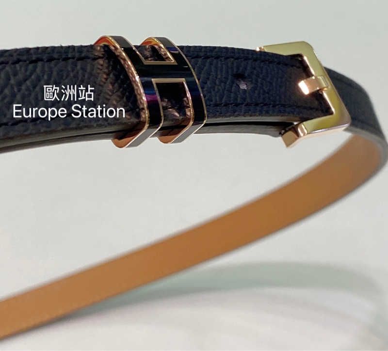 Hermès POP H 黑色皮帶-3
