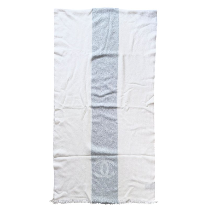 CHANEL CC 羊絨 圍巾-4