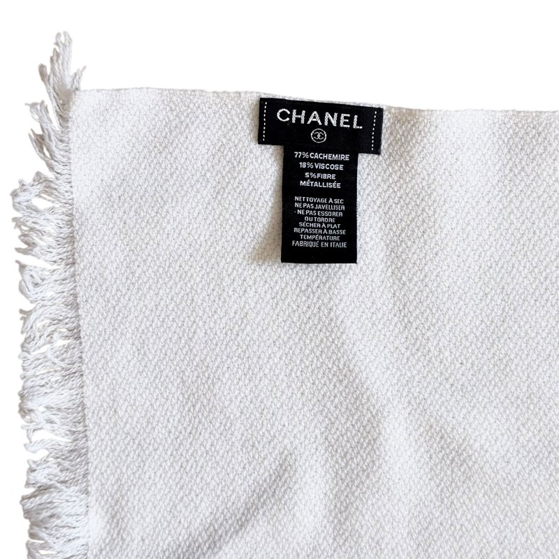 CHANEL CC 羊絨 圍巾-6