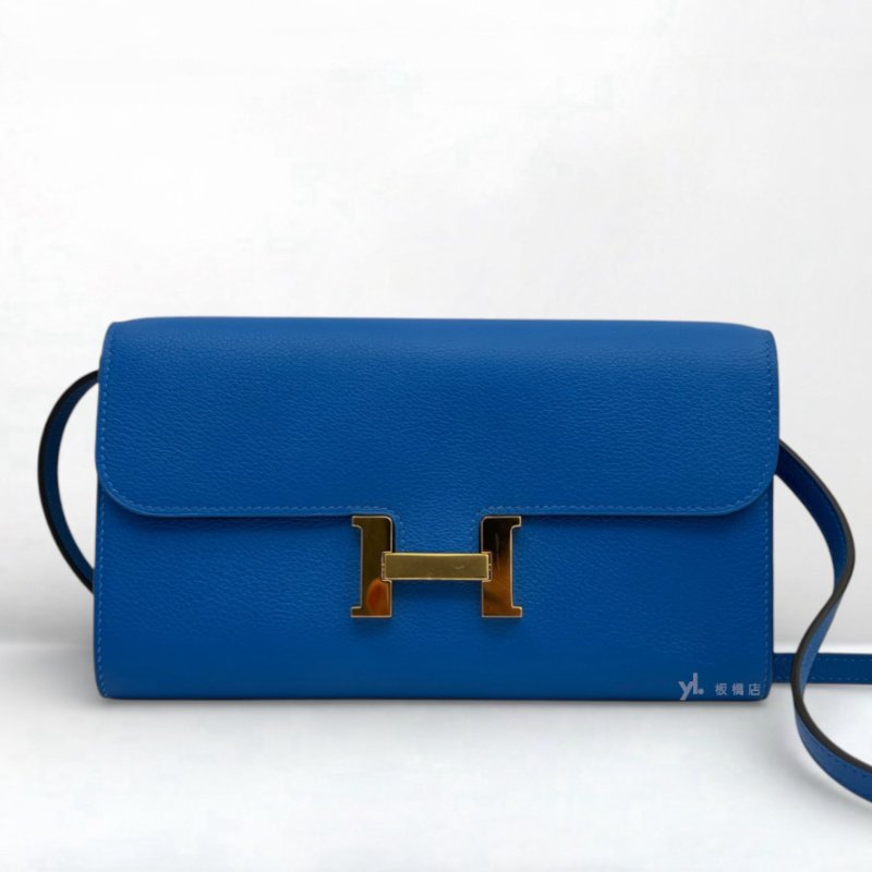 S5278-HERMES包包 CONSTANCE TO GO B3坦桑尼亞藍togo皮金扣斜背包-0