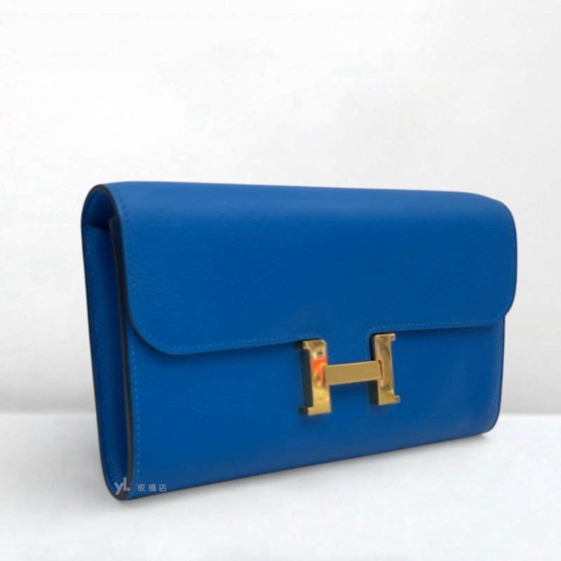 S5278-HERMES包包 CONSTANCE TO GO B3坦桑尼亞藍togo皮金扣斜背包-1