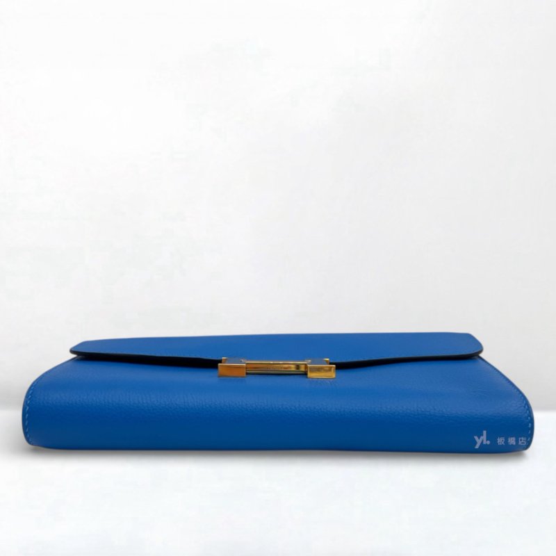 S5278-HERMES包包 CONSTANCE TO GO B3坦桑尼亞藍togo皮金扣斜背包-4