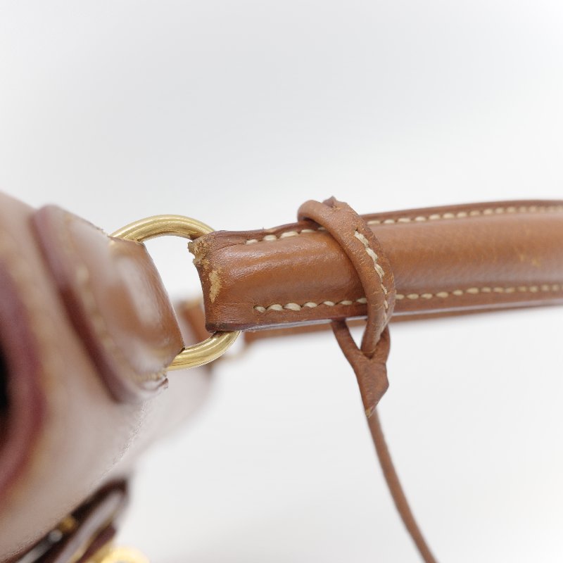 Hermès 愛馬仕 Kelly 32 焦糖棕色 牛皮 內縫 肩背包 手提包-15