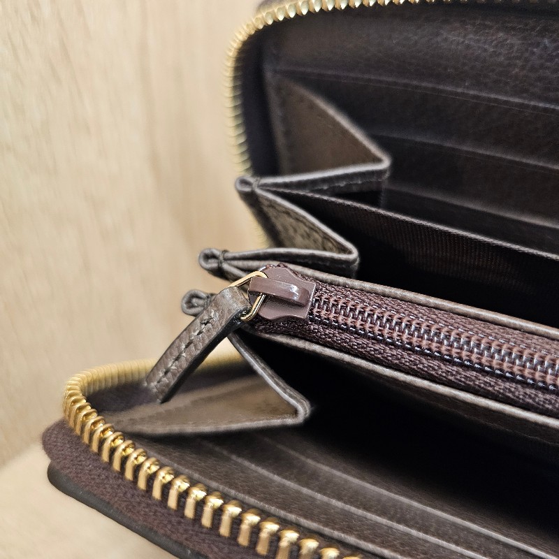 [ 品況新經典款過新年特價🧧] Gucci 老花金釦綠紅綠拉鏈長夾-15