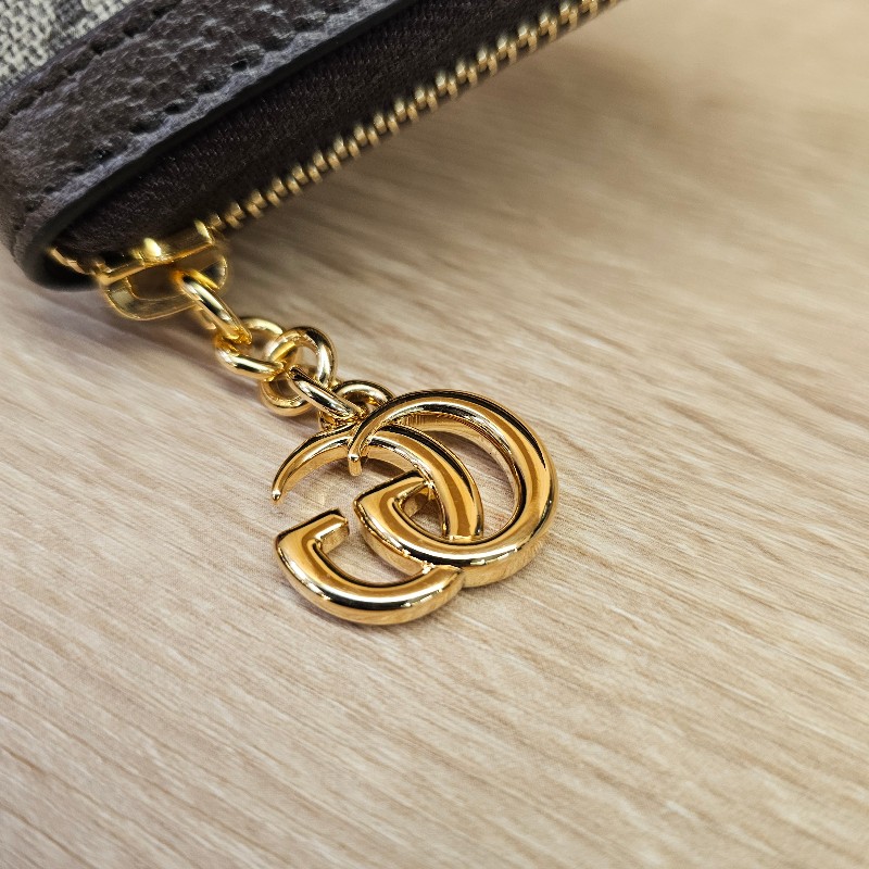 [ 品況新經典款過新年特價🧧] Gucci 老花金釦綠紅綠拉鏈長夾-18