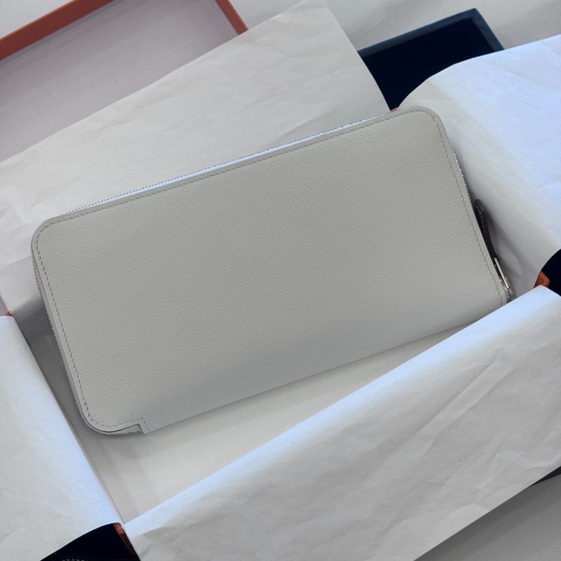 *SHIHNA名牌精品* HERMÈS Silk'In Classique 絲巾拉鍊長夾-1