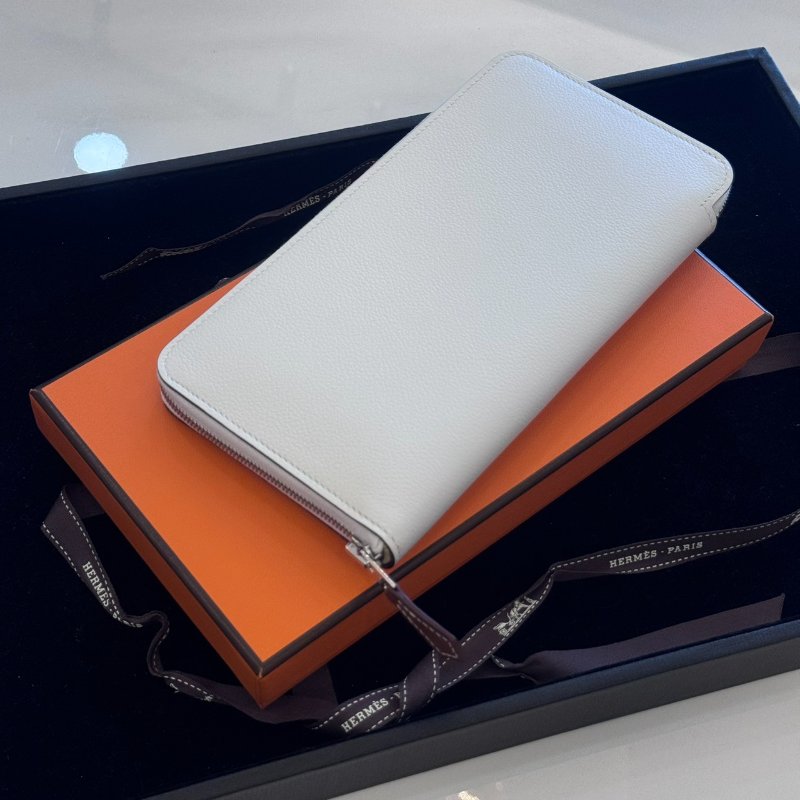 *SHIHNA名牌精品* HERMÈS Silk'In Classique 絲巾拉鍊長夾-2