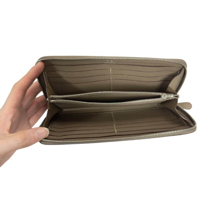 HERMES Evelyne 長銀包 框P刻-18