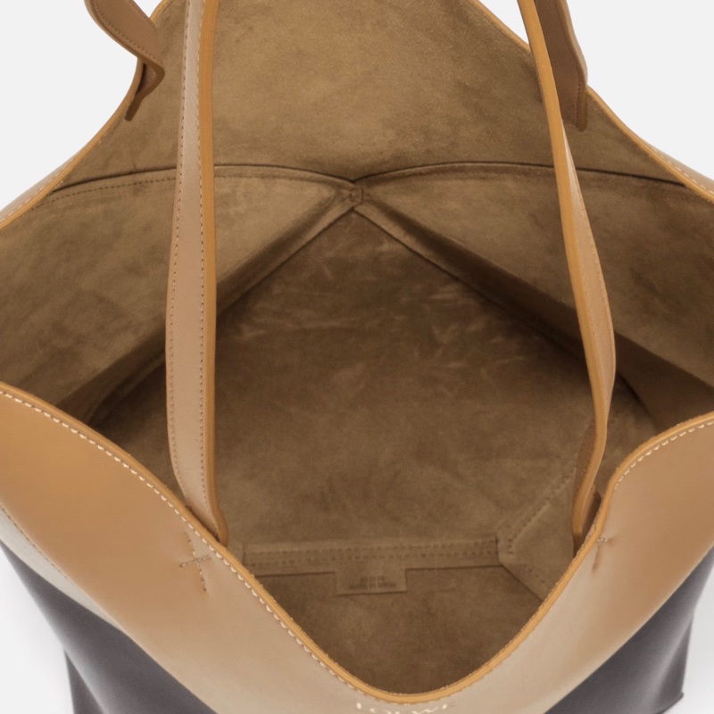 LOEWE Puzzle Fold Tote XL Bicolour 牛皮亮面 經典色 大號折疊包-8