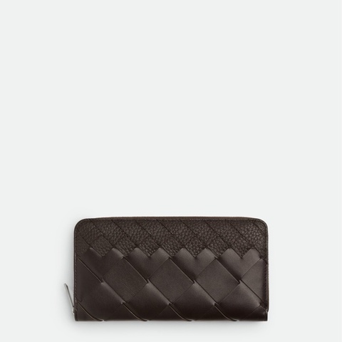 Bottega Veneta 男士 Intrecciato 拉鍊錢包均碼碼19cm*2cm*10cm