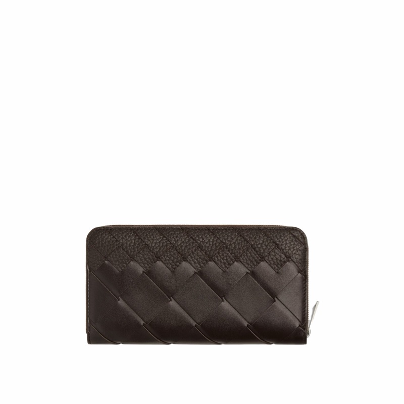 Bottega Veneta 男士 Intrecciato 拉鍊錢包均碼碼19cm*2cm*10cm-1
