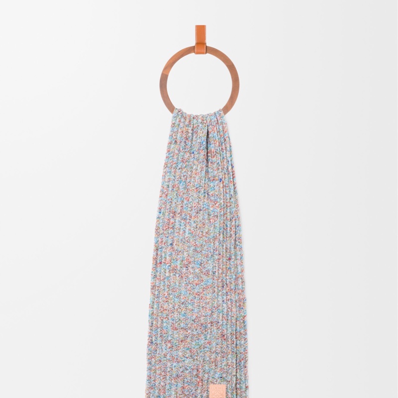 Loewe 女士 羊毛和羊絨混紡圍巾均碼碼180cm*28cm-2