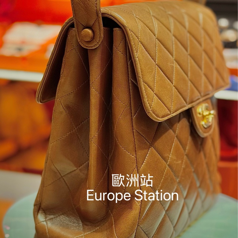 Chanel 棕色Double Flap單肩袋-5