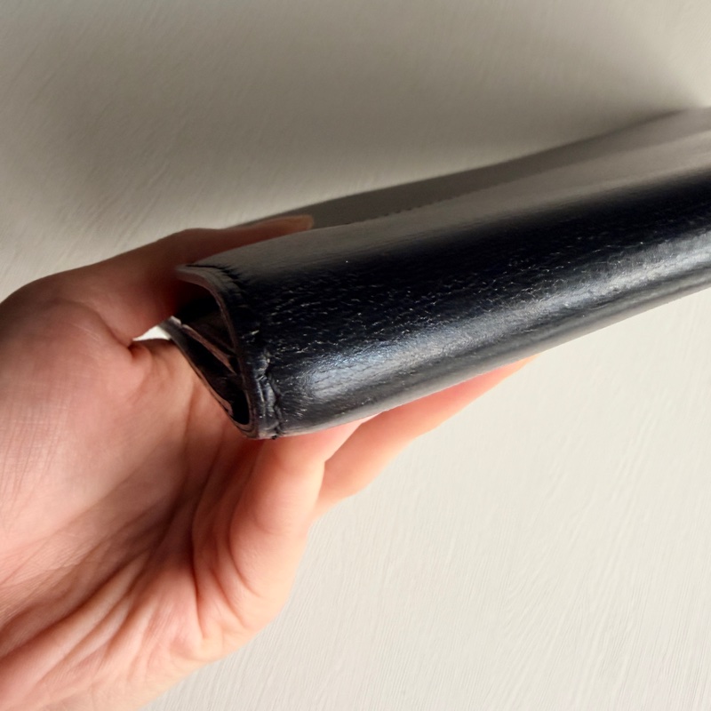 Delvaux 真皮黑色手拿包 iPad 包 信封包 側背包 通勤-8