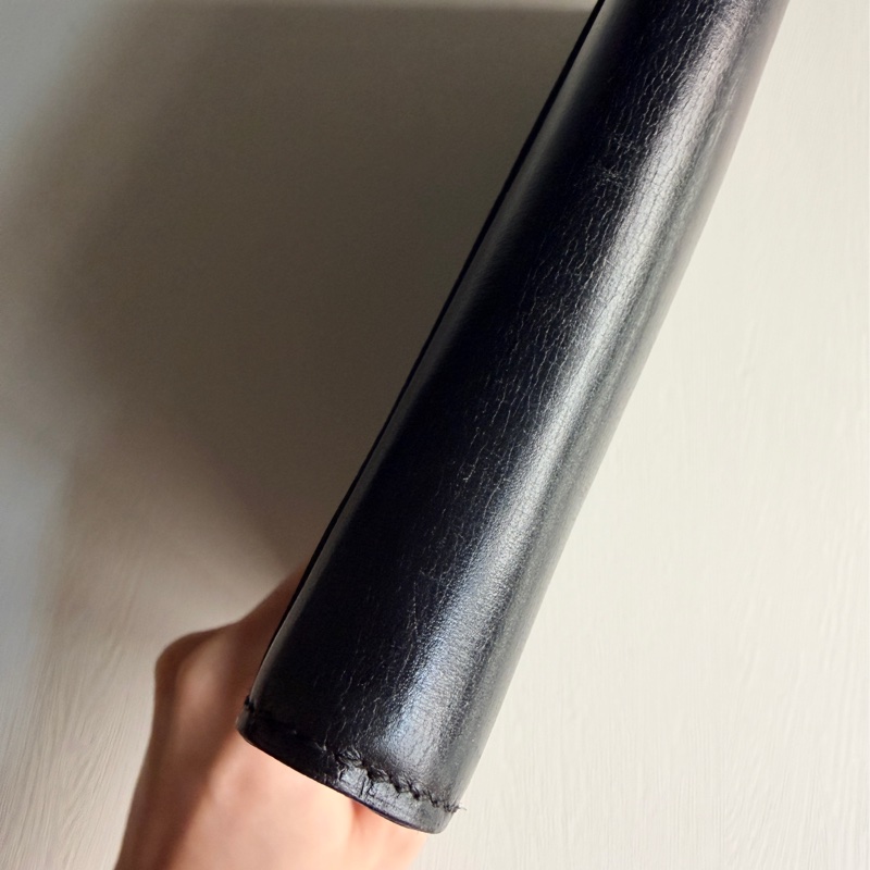 Delvaux 真皮黑色手拿包 iPad 包 信封包 側背包 通勤-10