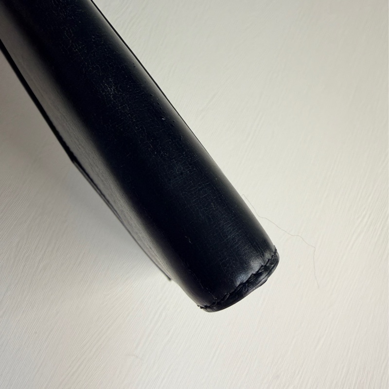 Delvaux 真皮黑色手拿包 iPad 包 信封包 側背包 通勤-11