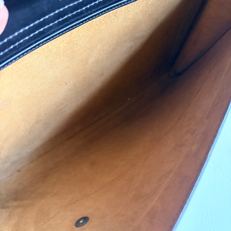 Delvaux 真皮黑色手拿包 iPad 包 信封包 側背包 通勤-14