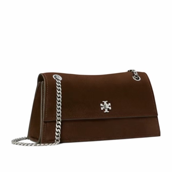 Tory Burch 女士 KIRA 旋鎖絨面革單肩包均碼碼28cm*7.2cm*14.8cm-3