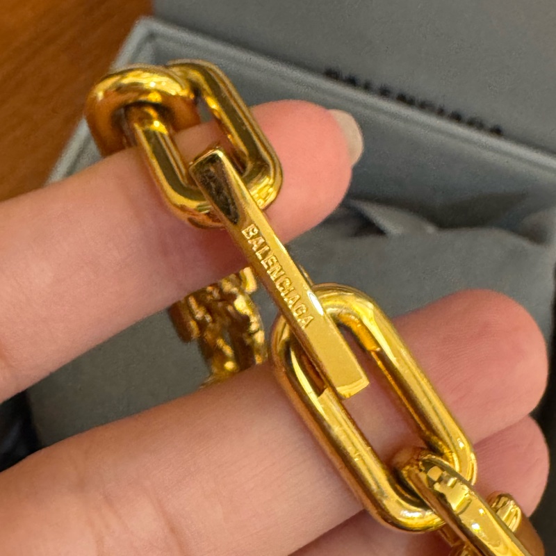 Balenciaga 字母B金色金屬手鏈 超級美-1