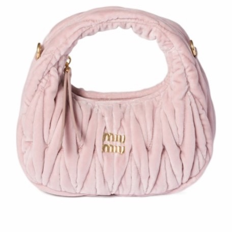 Miu Miu 女士 Wander絎縫天鵝絨迷你包均碼碼MINI、17.5cm*5.5cm*14cm-4